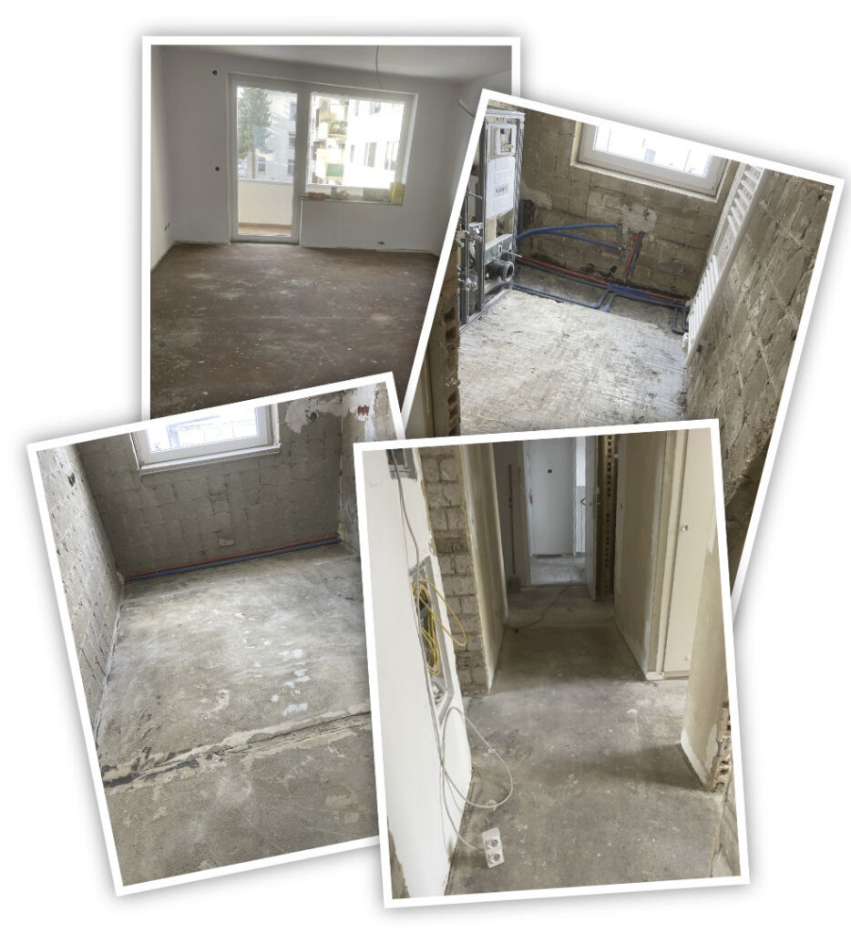 Vor der Wohnraumsanierung in Braunschweig